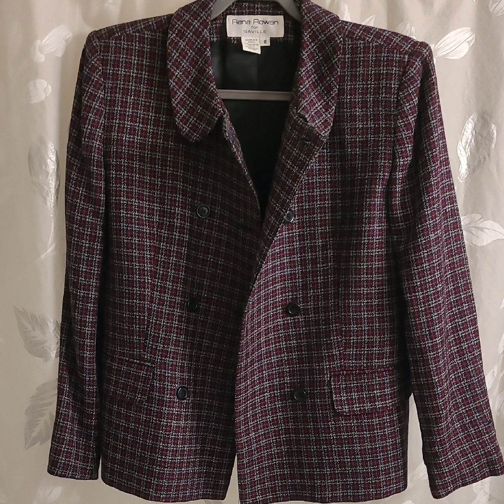 Plaid Double-Breasted Jacket - Picture 4 of 5